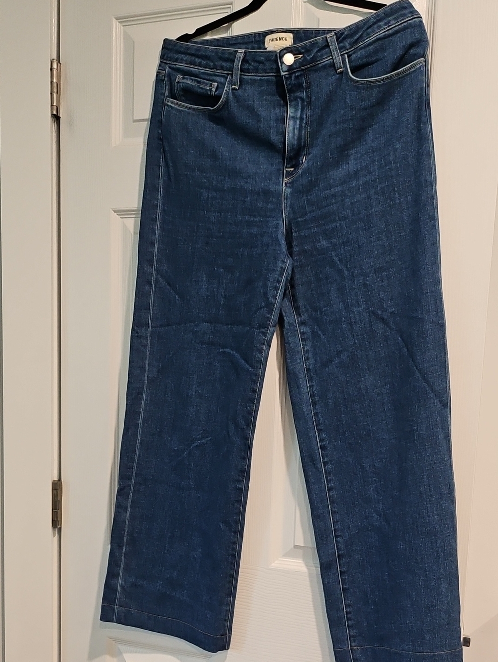 Dark Blue Straight-Leg Women's Jeans